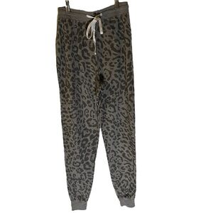Forever21 | Women’s Leopard Grey Drawstring Sweatpants / Joggers | SZ:S